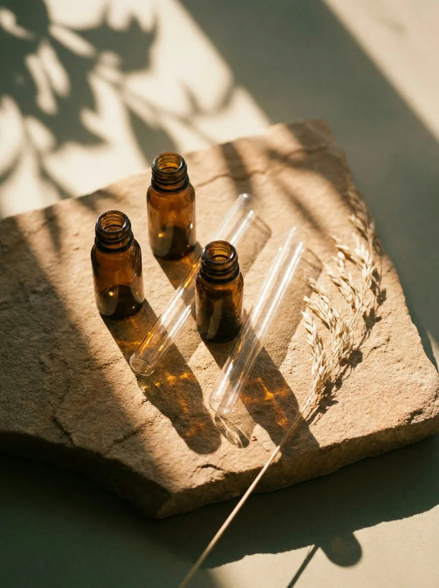 Calm botanical still life suggesting internal balance